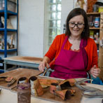Anna-Mercedes Wear in her studio 2018